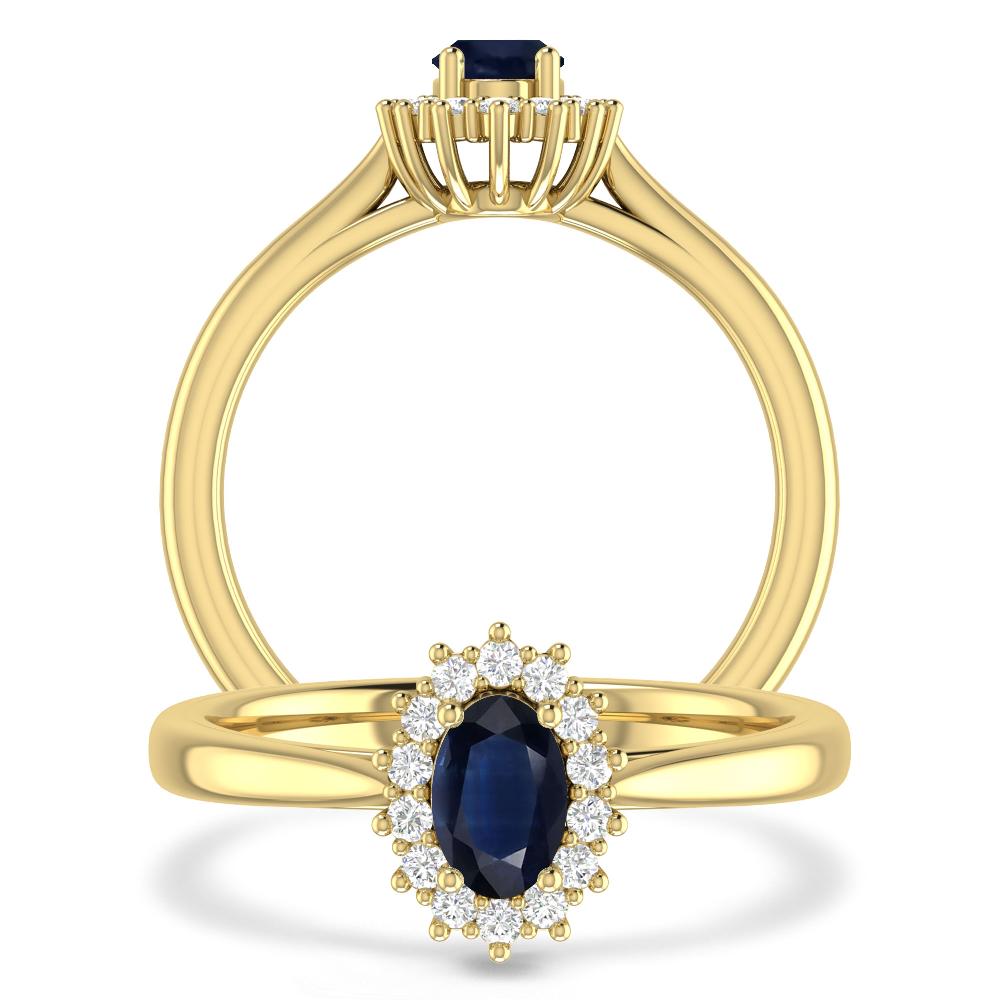 Yellow Gold - Sapphire