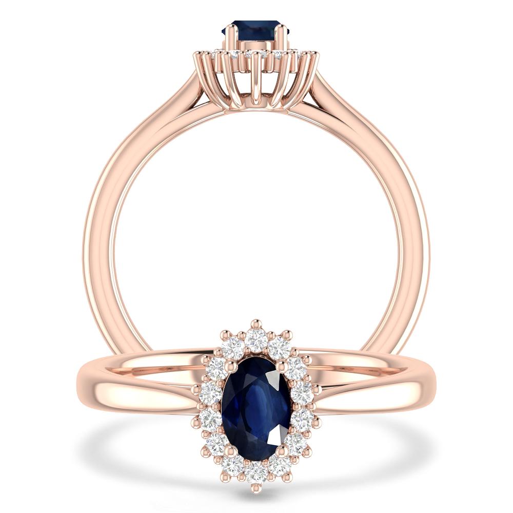 Rose Gold - Sapphire