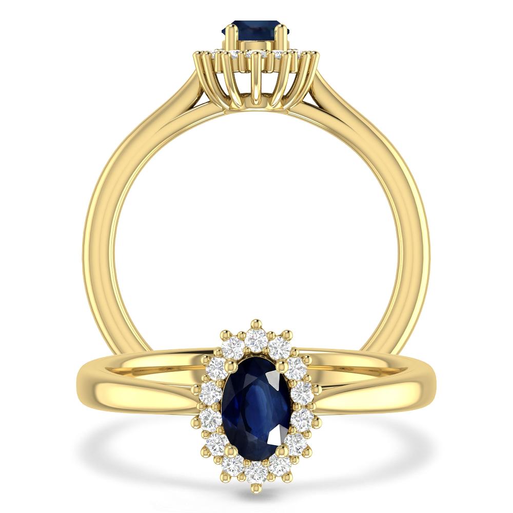 Yellow Gold - Sapphire