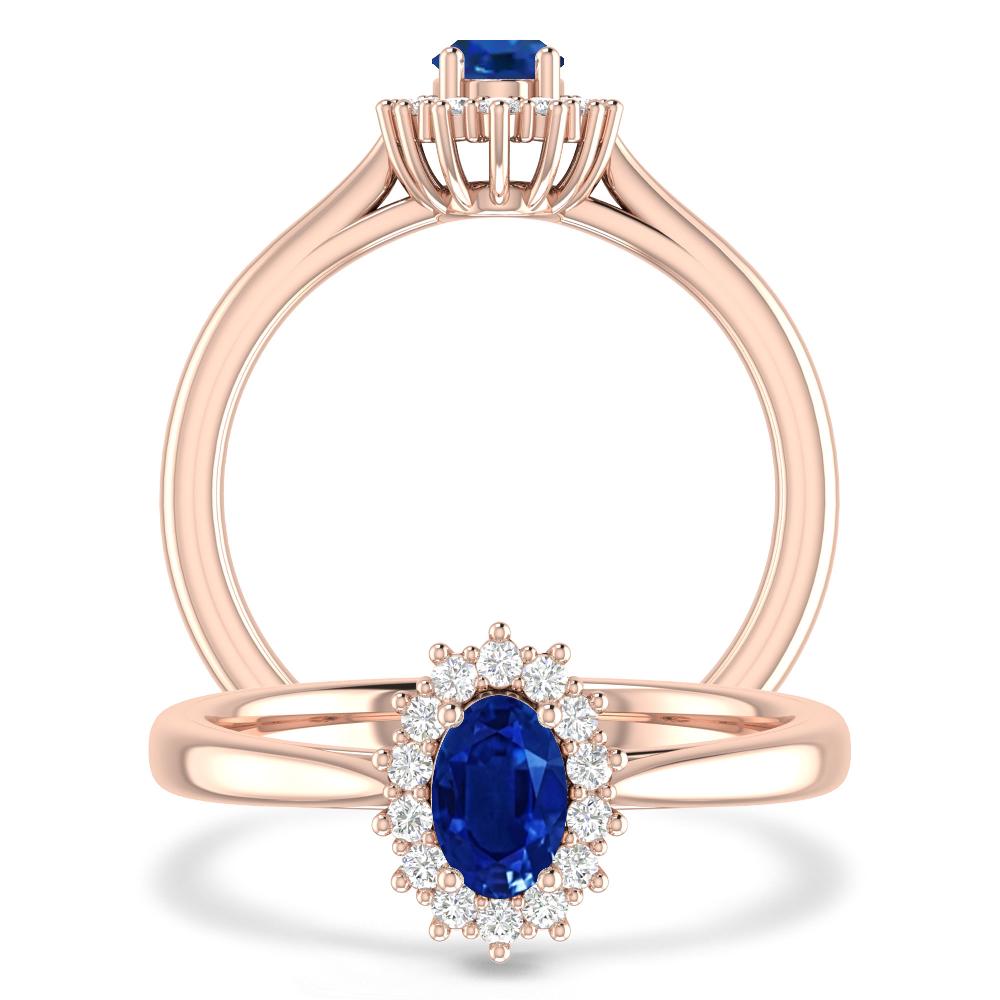 Rose Gold - Sapphire