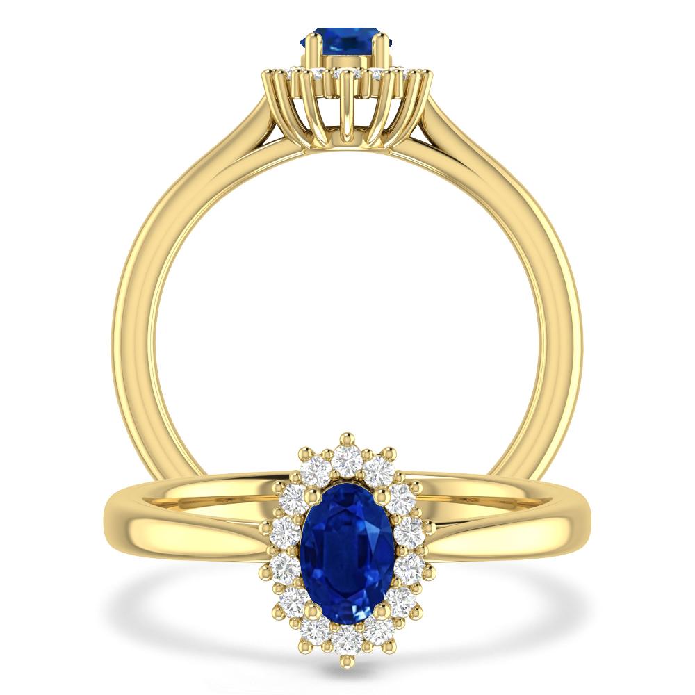 Yellow Gold - Sapphire