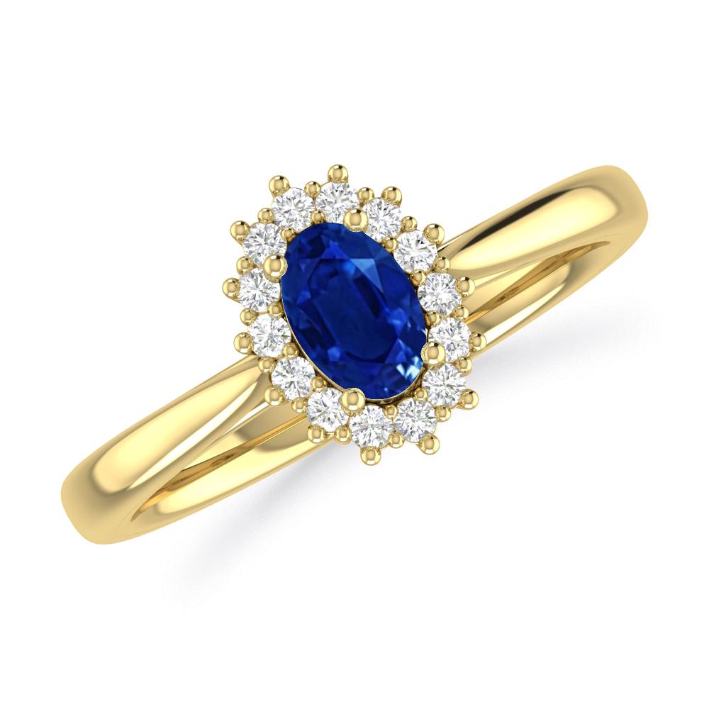 Yellow Gold - Sapphire