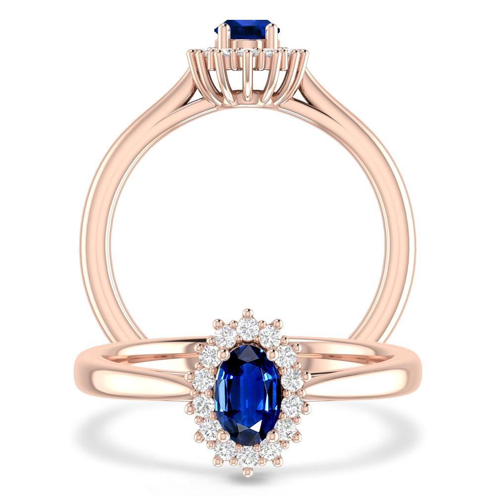 Rose Gold - Sapphire