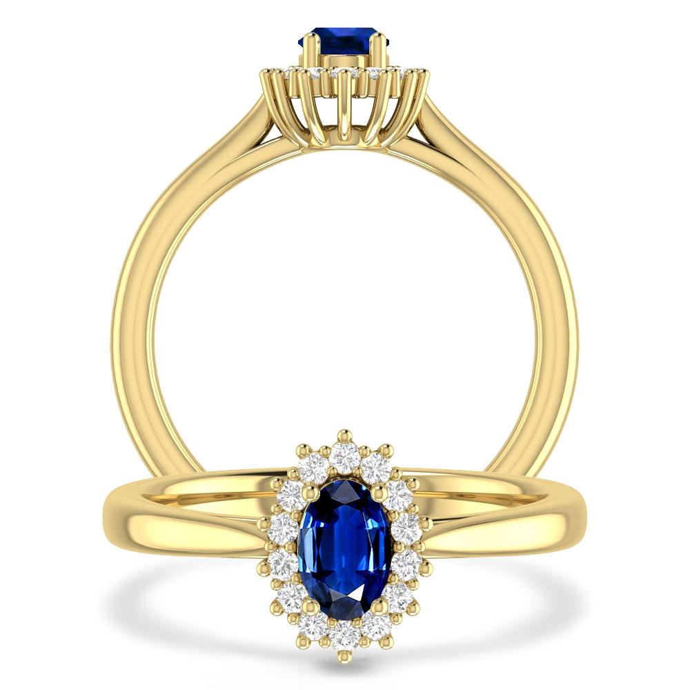 Yellow Gold - Sapphire