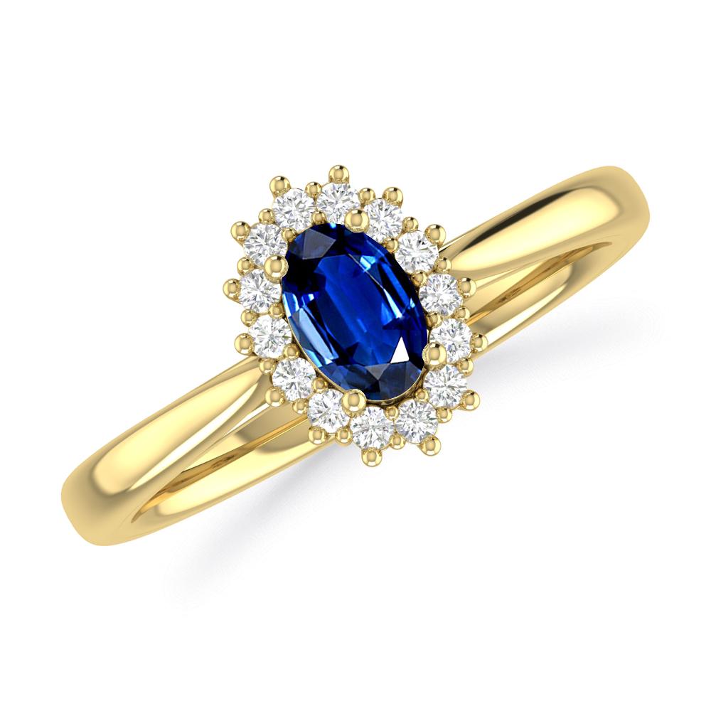 Yellow Gold - Sapphire