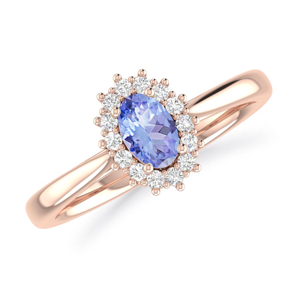 Rose Gold - Tanzanite