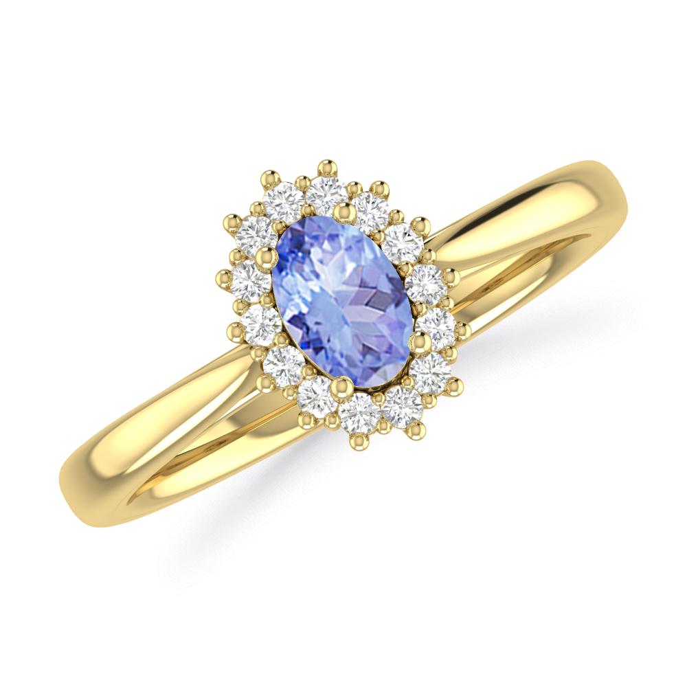 Yellow Gold - Tanzanite