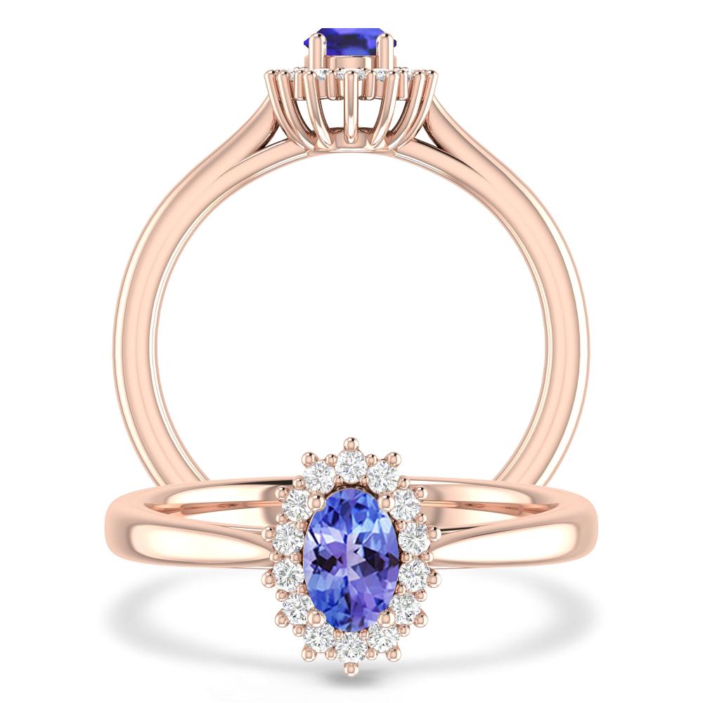 Rose Gold - Tanzanite