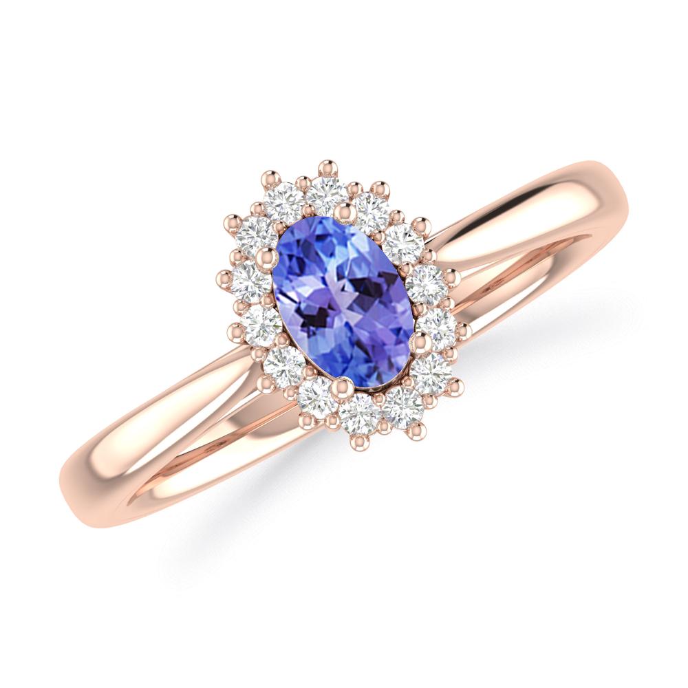 Rose Gold - Tanzanite