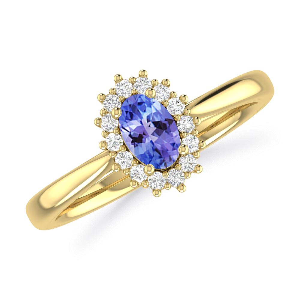 Yellow Gold - Tanzanite