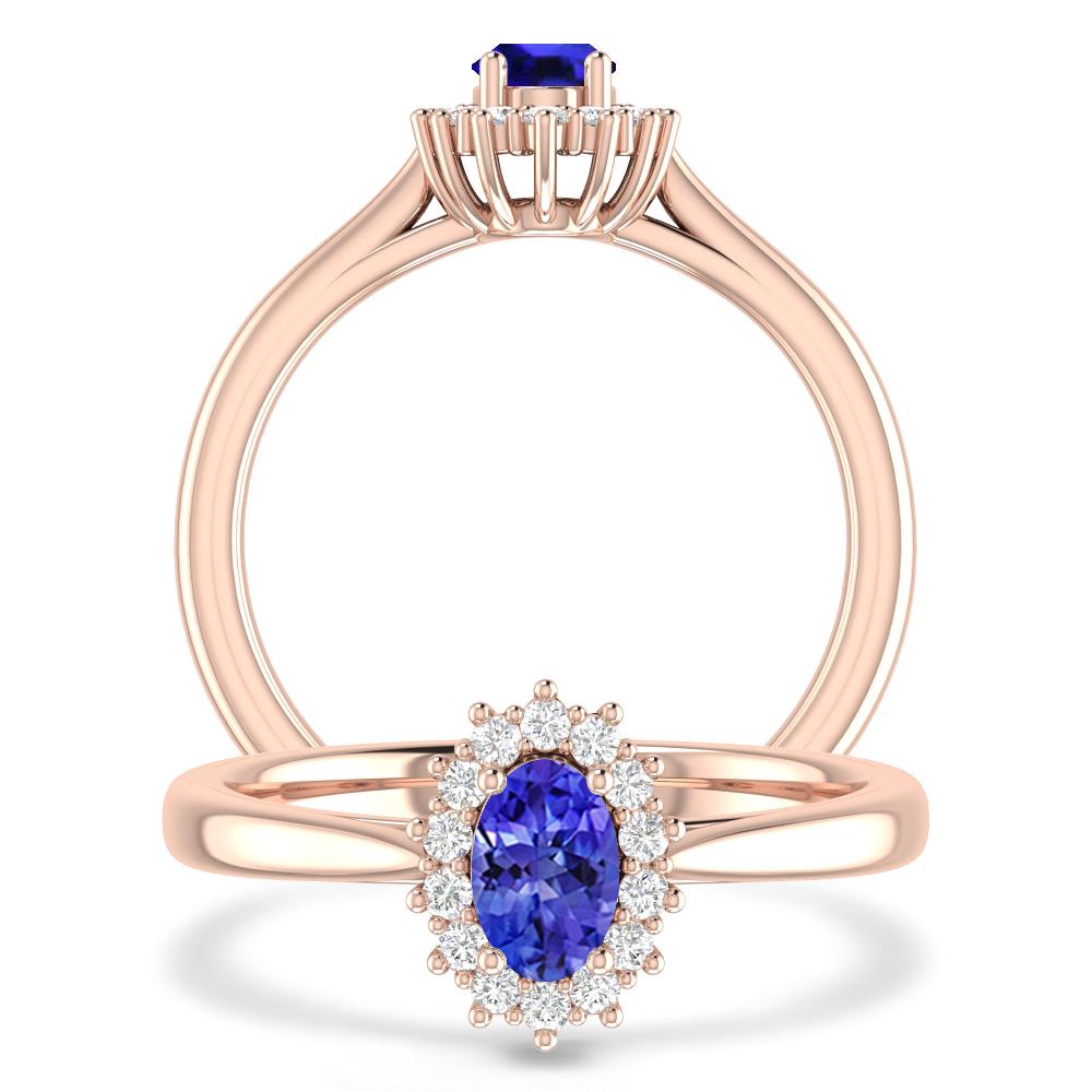 Rose Gold - Tanzanite