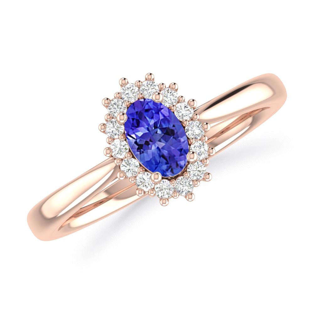 Rose Gold - Tanzanite