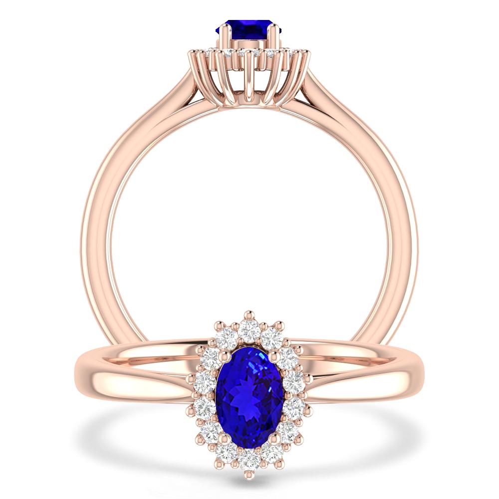 Rose Gold - Tanzanite