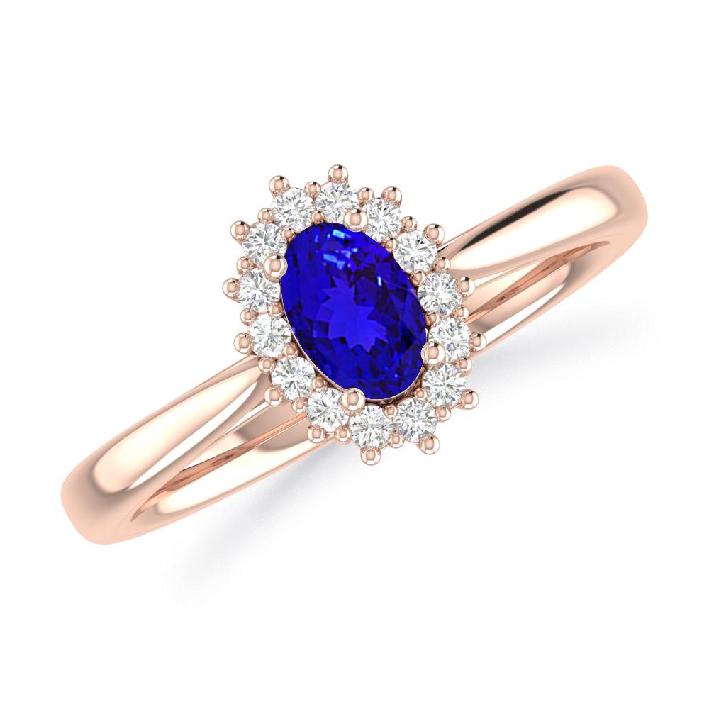 Rose Gold - Tanzanite