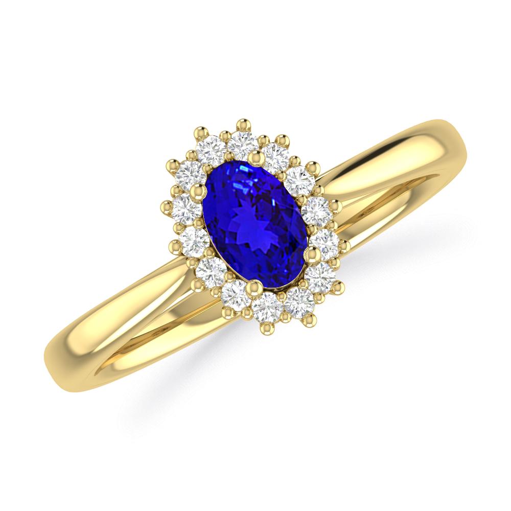 Yellow Gold - Tanzanite