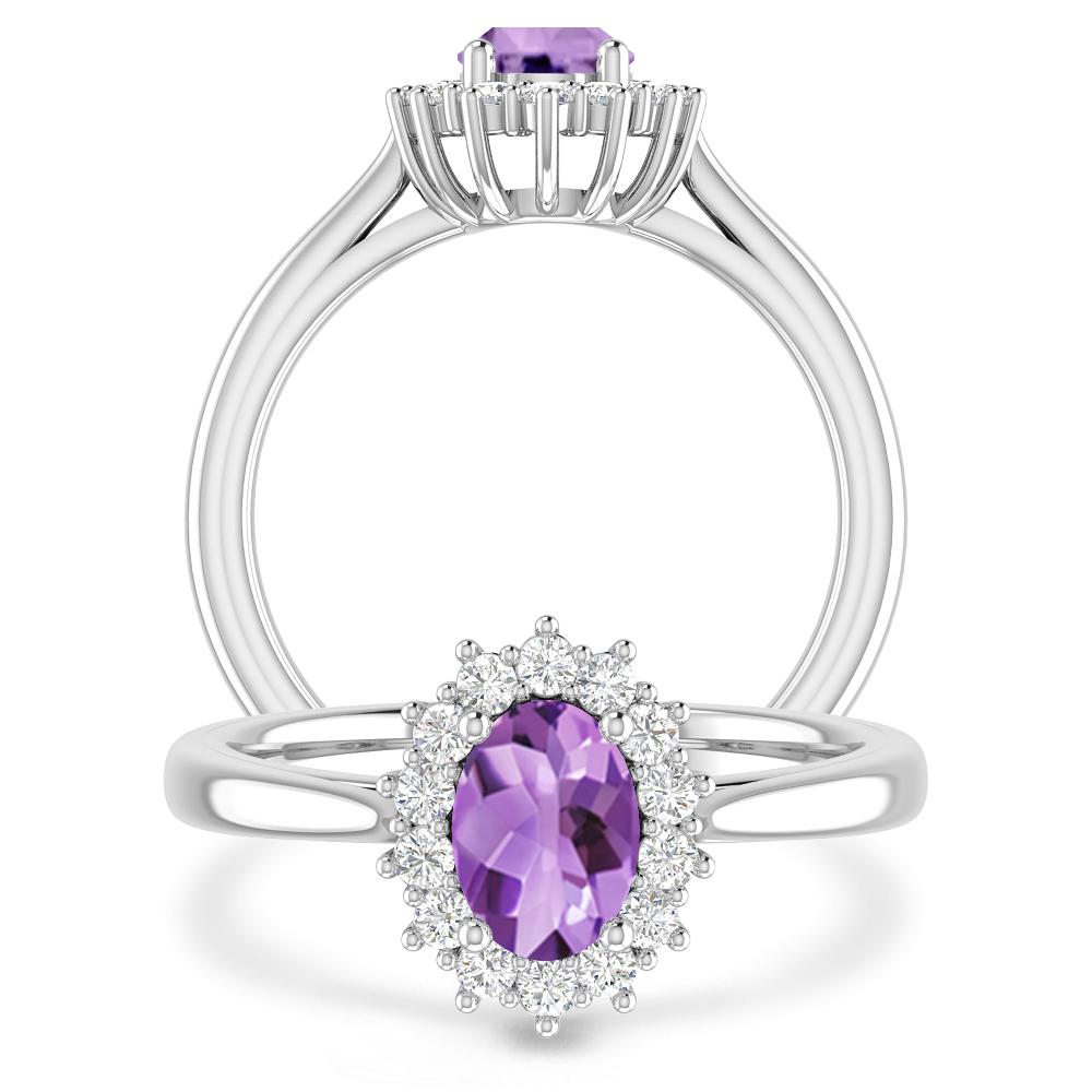 White Gold - Amethyst