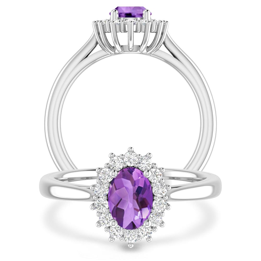 White Gold - Amethyst