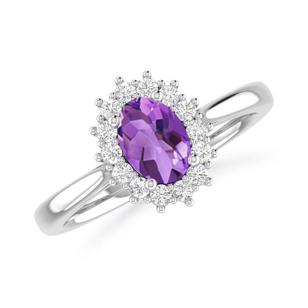 White Gold - Amethyst