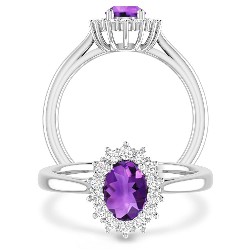 White Gold - Amethyst