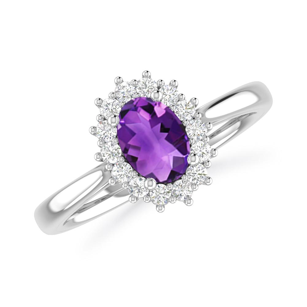 White Gold - Amethyst