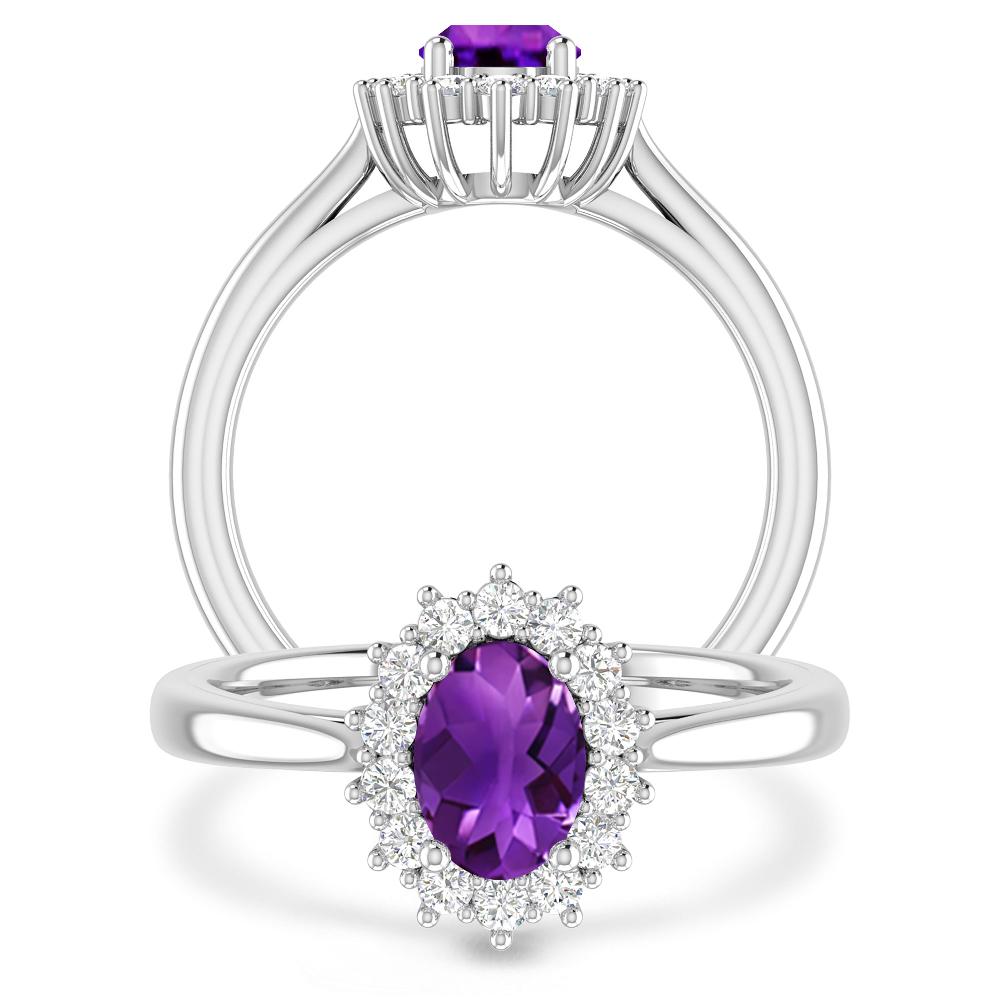 White Gold - Amethyst