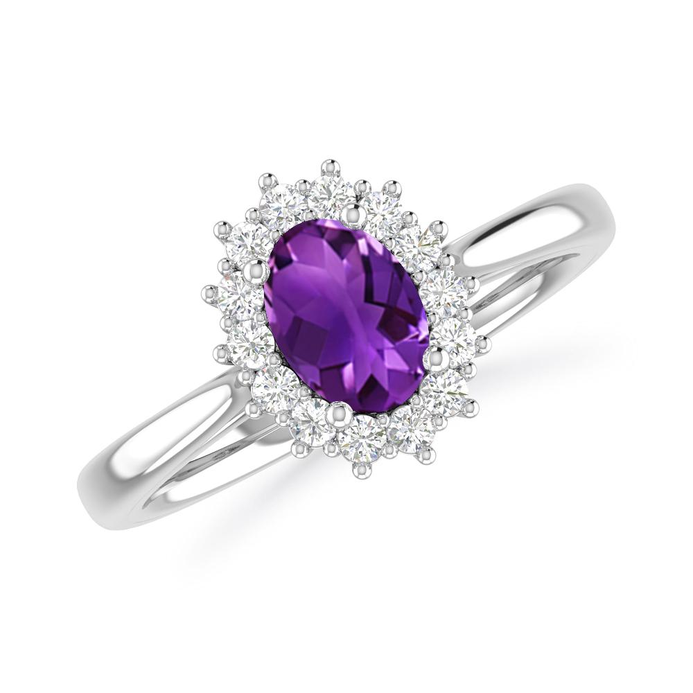 White Gold - Amethyst