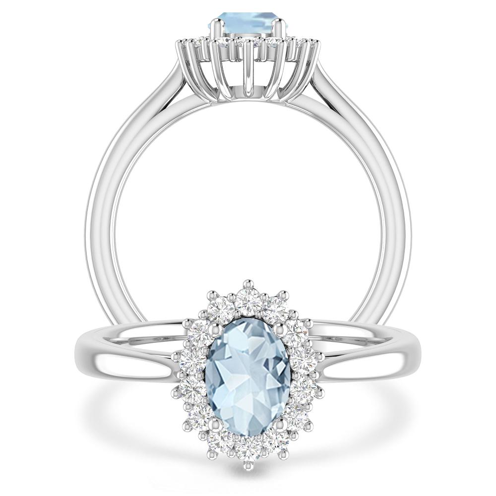 White Gold - Aquamarine