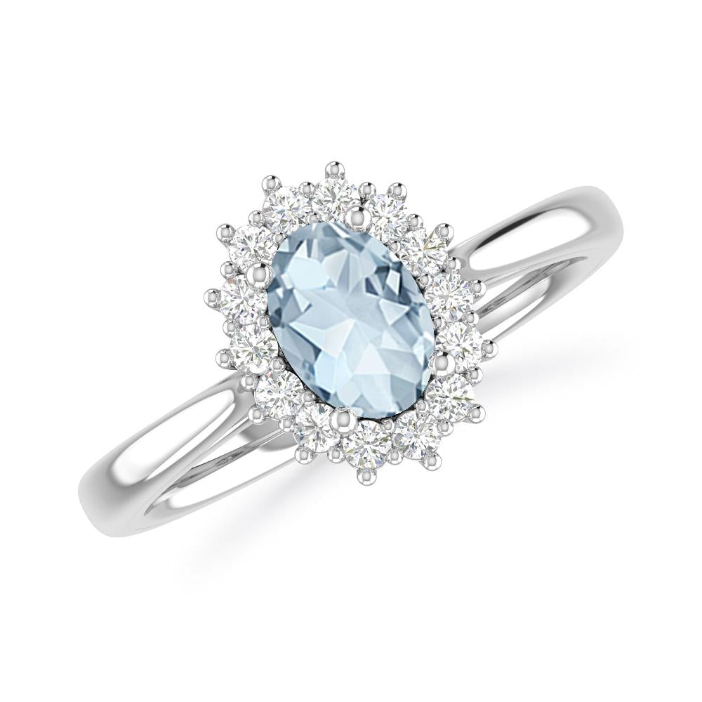 White Gold - Aquamarine