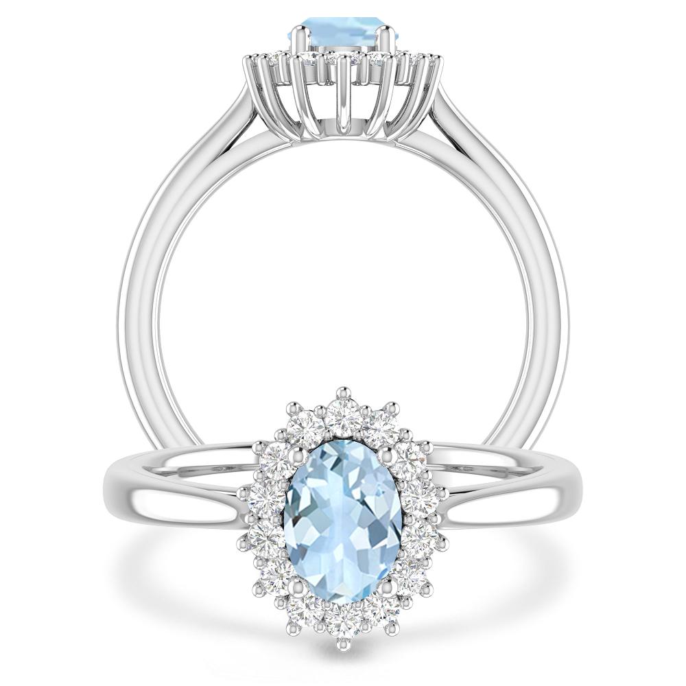 White Gold - Aquamarine