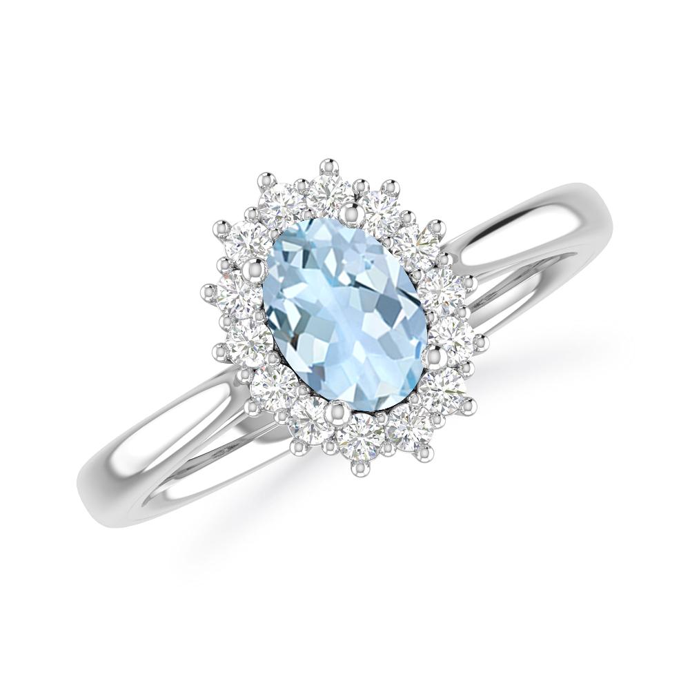 White Gold - Aquamarine