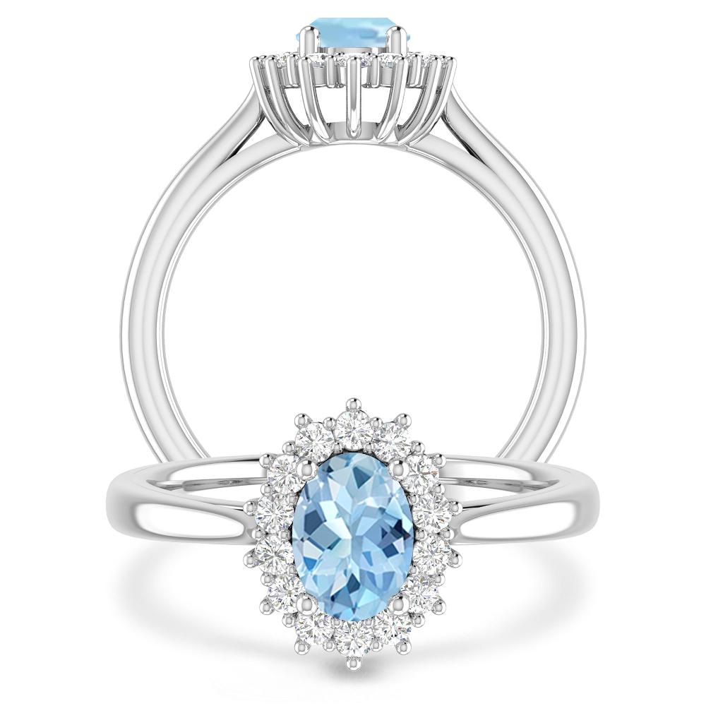 White Gold - Aquamarine