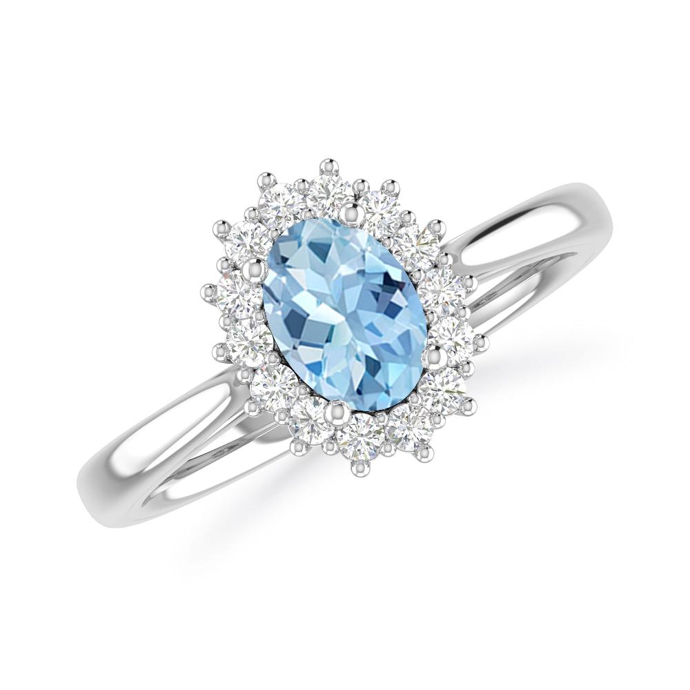 White Gold - Aquamarine