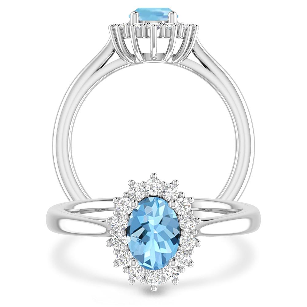 White Gold - Aquamarine