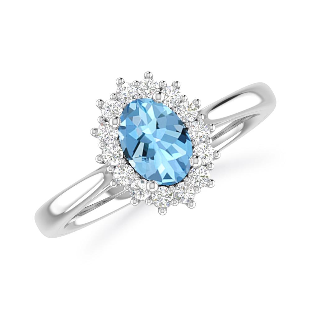 White Gold - Aquamarine