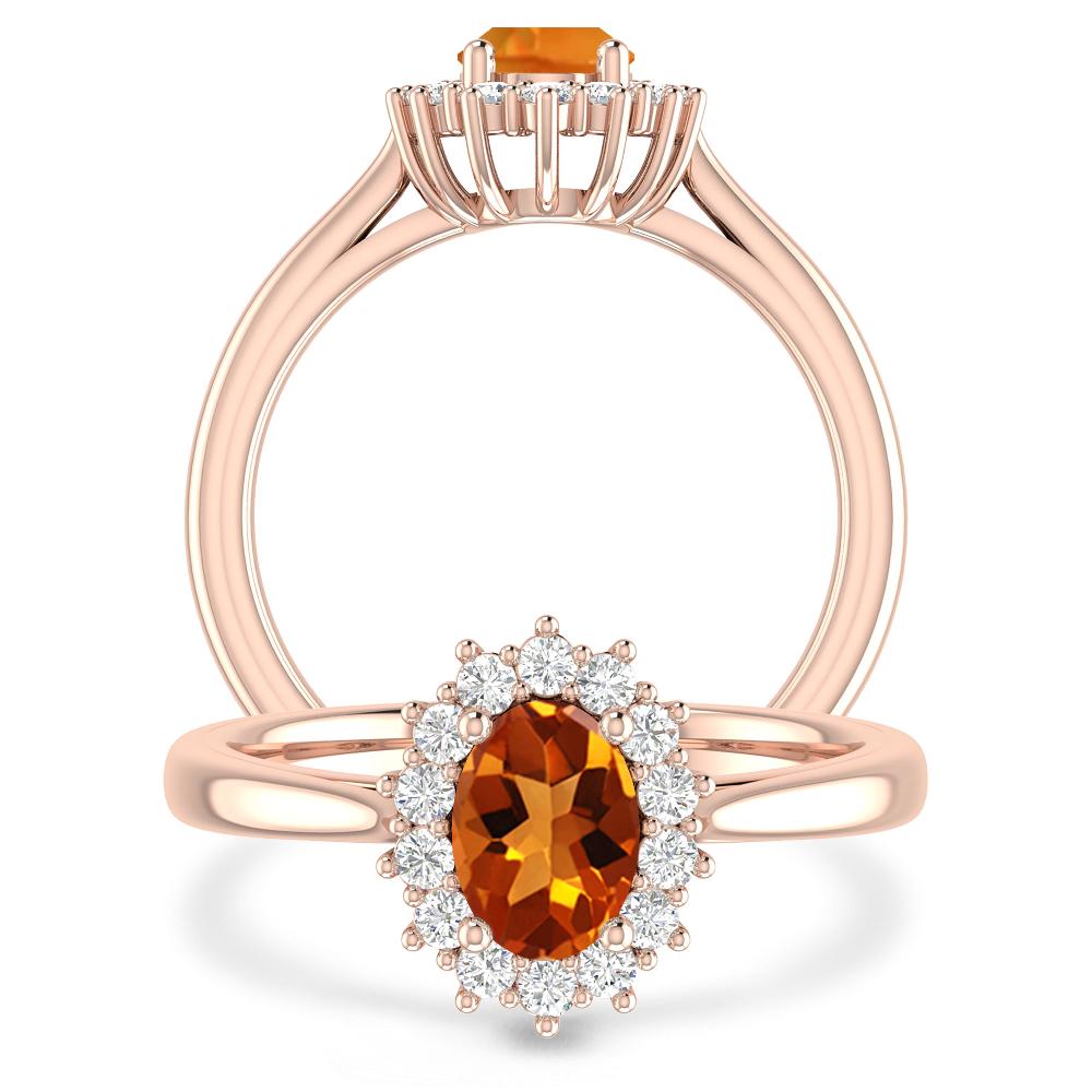 Rose Gold - Citrine