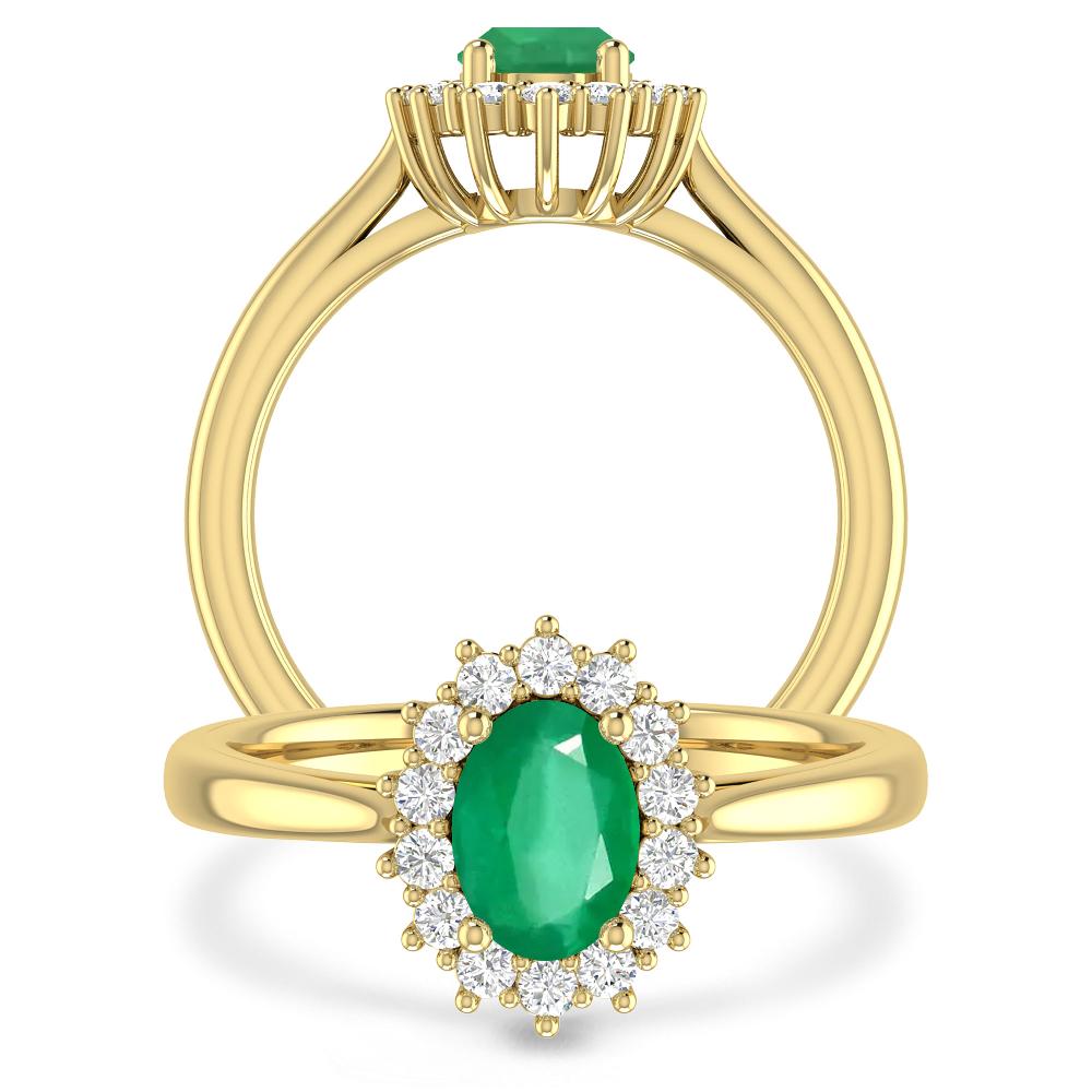 Yellow Gold - Emerald