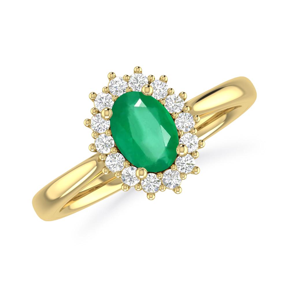 Yellow Gold - Emerald