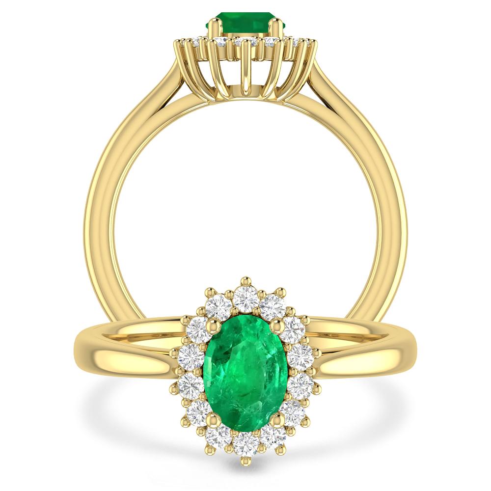 Yellow Gold - Emerald