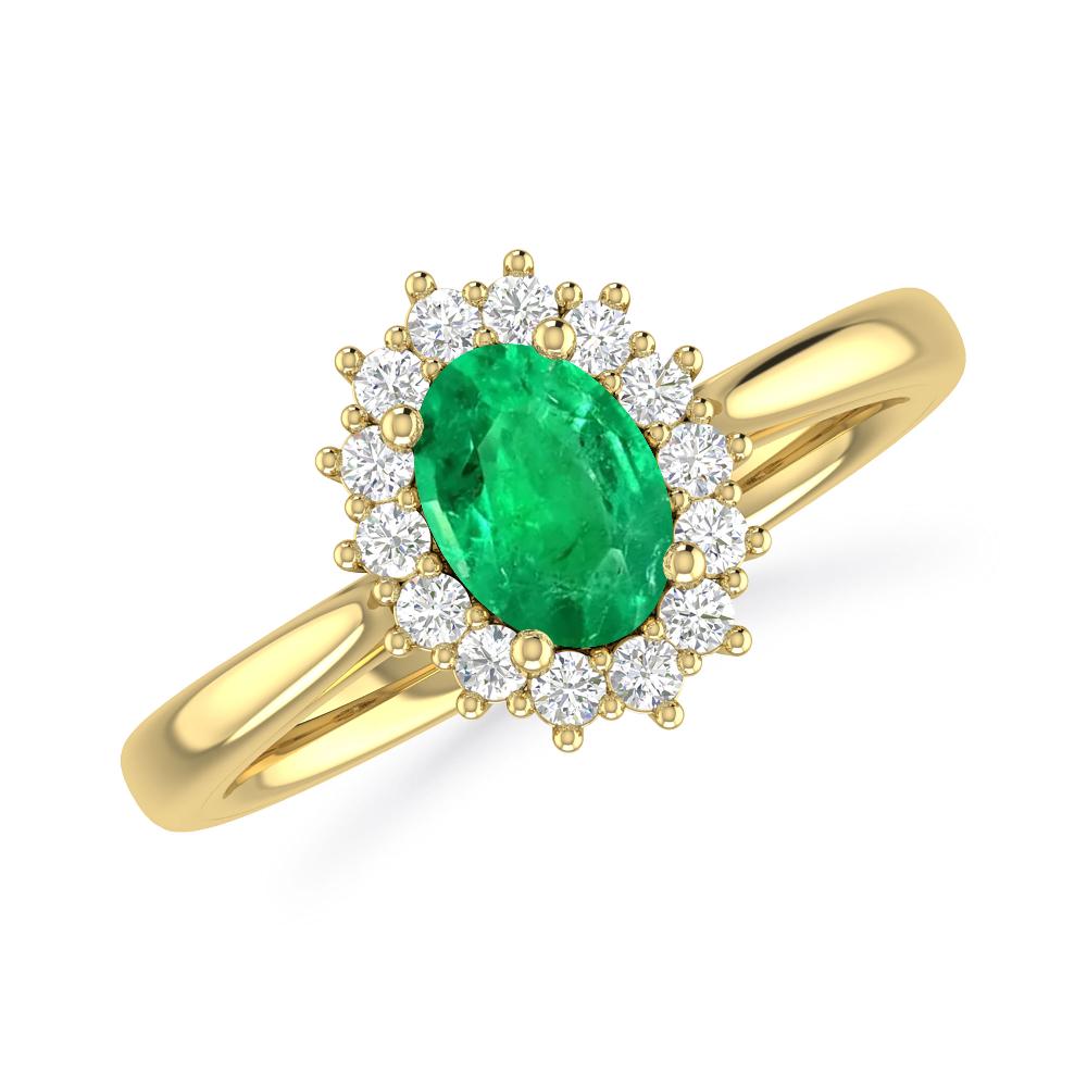 Yellow Gold - Emerald