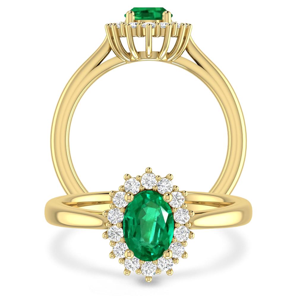 Yellow Gold - Emerald