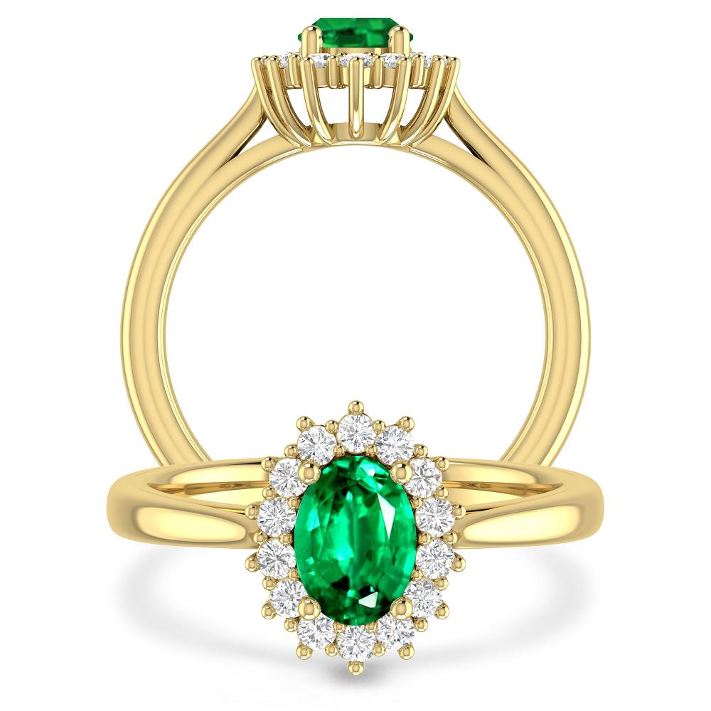 Yellow Gold - Emerald