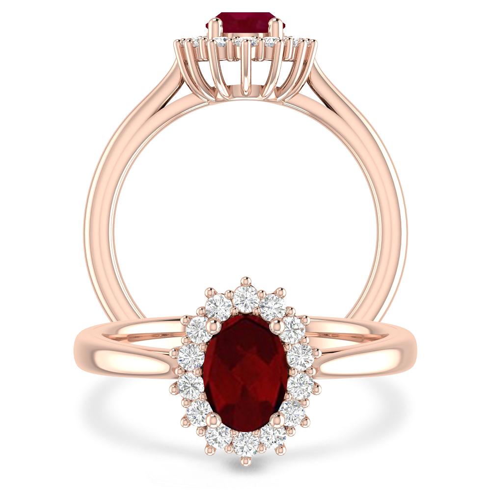 Rose Gold - Garnet