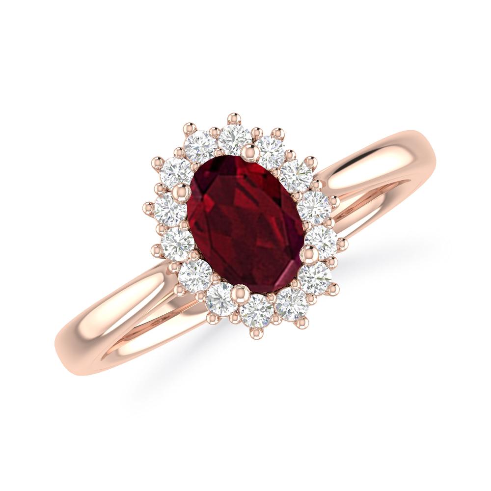 Rose Gold - Garnet