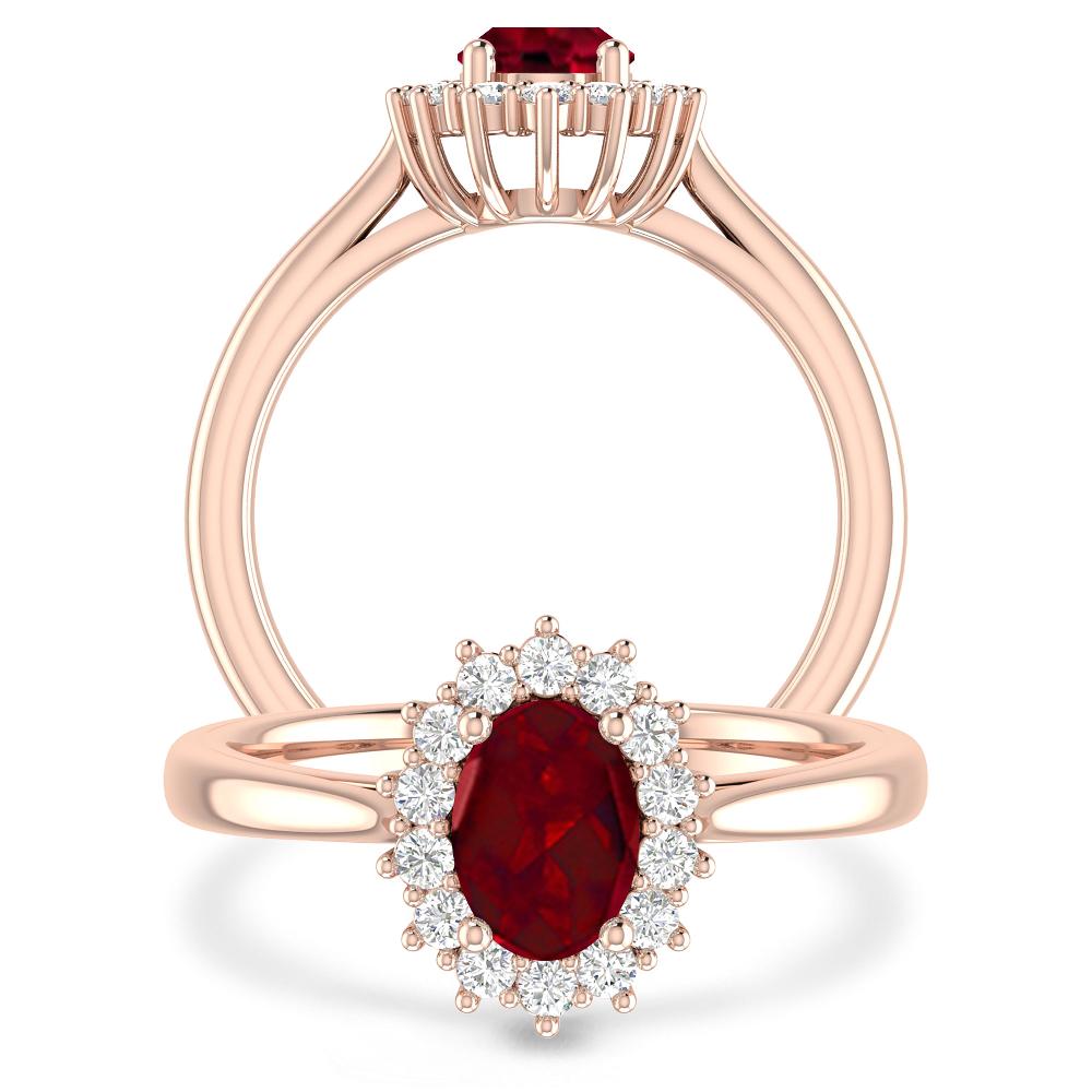 Rose Gold - Garnet