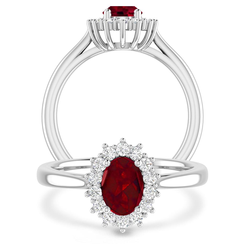 White Gold - Garnet