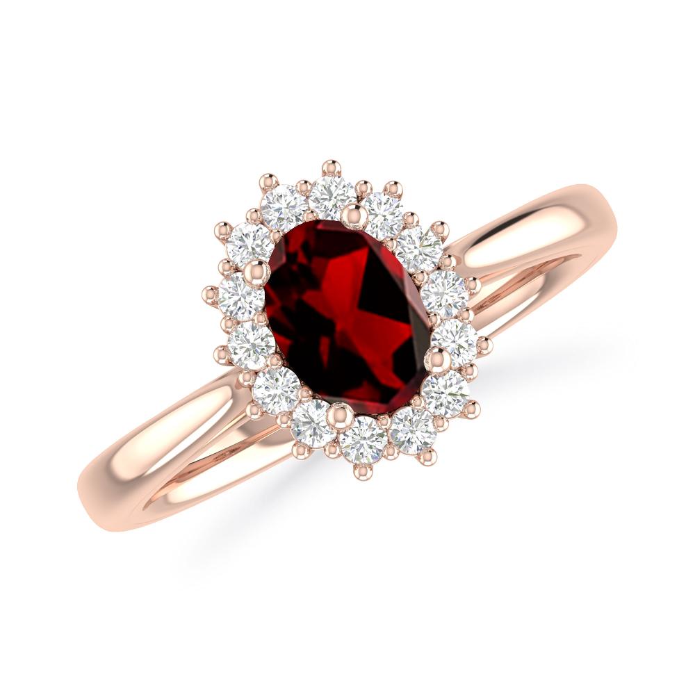 Rose Gold - Garnet