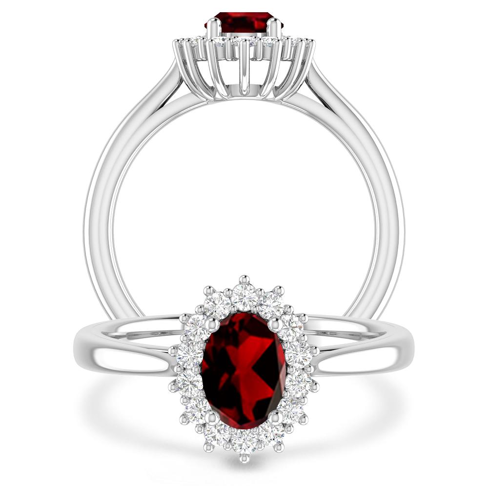 White Gold - Garnet