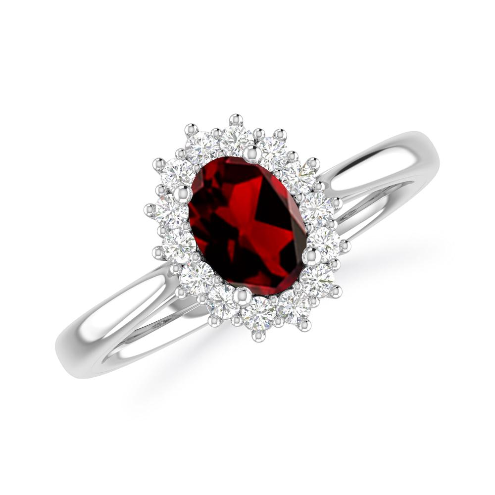 White Gold - Garnet