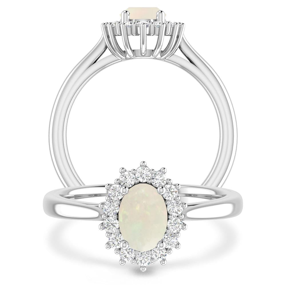 White Gold - Opal