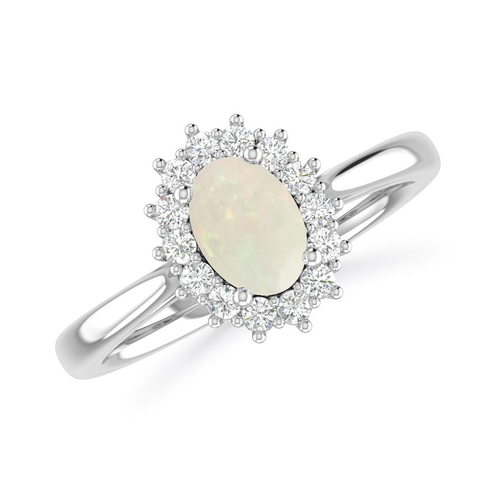 White Gold - Opal